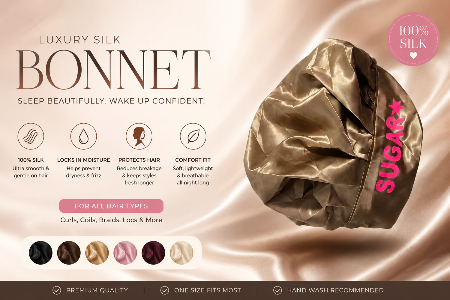 Satin Sleep Bonnets ] Luxury Hair Caps ] Protective Sleep Caps ] Silk Hair Bonnets ] Overnight Hair Wraps ]
Satin Hair Covers ] Beauty Sleep Bonnets ] Hair Protection Caps ] Smooth Silk Bonnets ] Premium Sleep Caps ]
